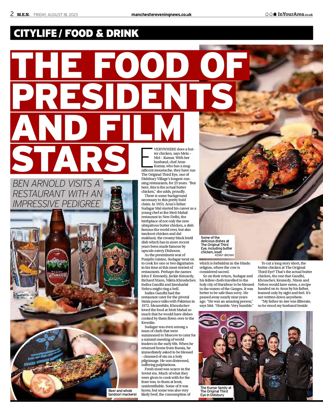 City Life: The food of presidents and film stars